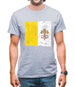 Vatican City Grunge Style Flag Mens T-Shirt