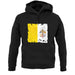 Vatican City Grunge Style Flag unisex hoodie