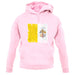 Vatican City Grunge Style Flag unisex hoodie