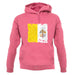 Vatican City Grunge Style Flag unisex hoodie