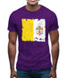 Vatican City Grunge Style Flag Mens T-Shirt