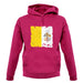 Vatican City Grunge Style Flag unisex hoodie