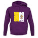 Vatican City Grunge Style Flag unisex hoodie