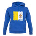 Vatican City Grunge Style Flag unisex hoodie