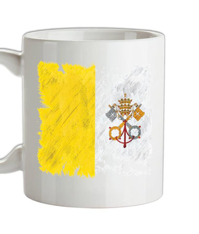 Vatican City Grunge Style Flag Ceramic Mug