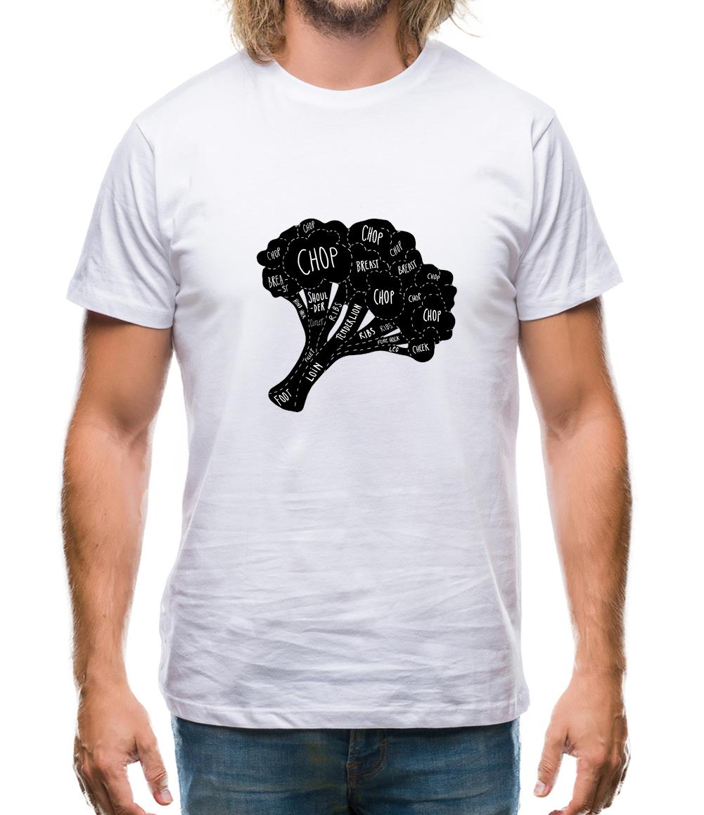 Butcher Broccoli Diagram Mens T-Shirt