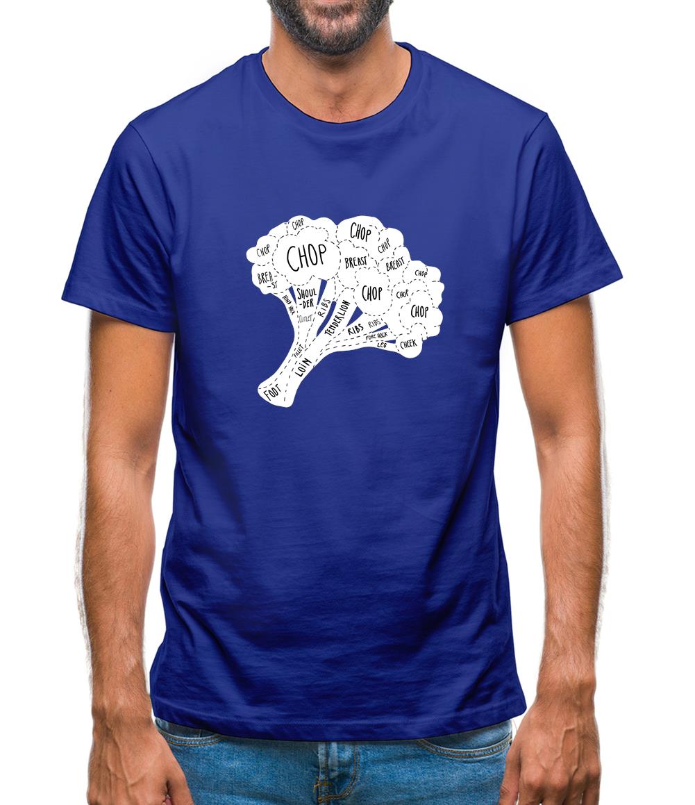 Butcher Broccoli Diagram Mens T-Shirt