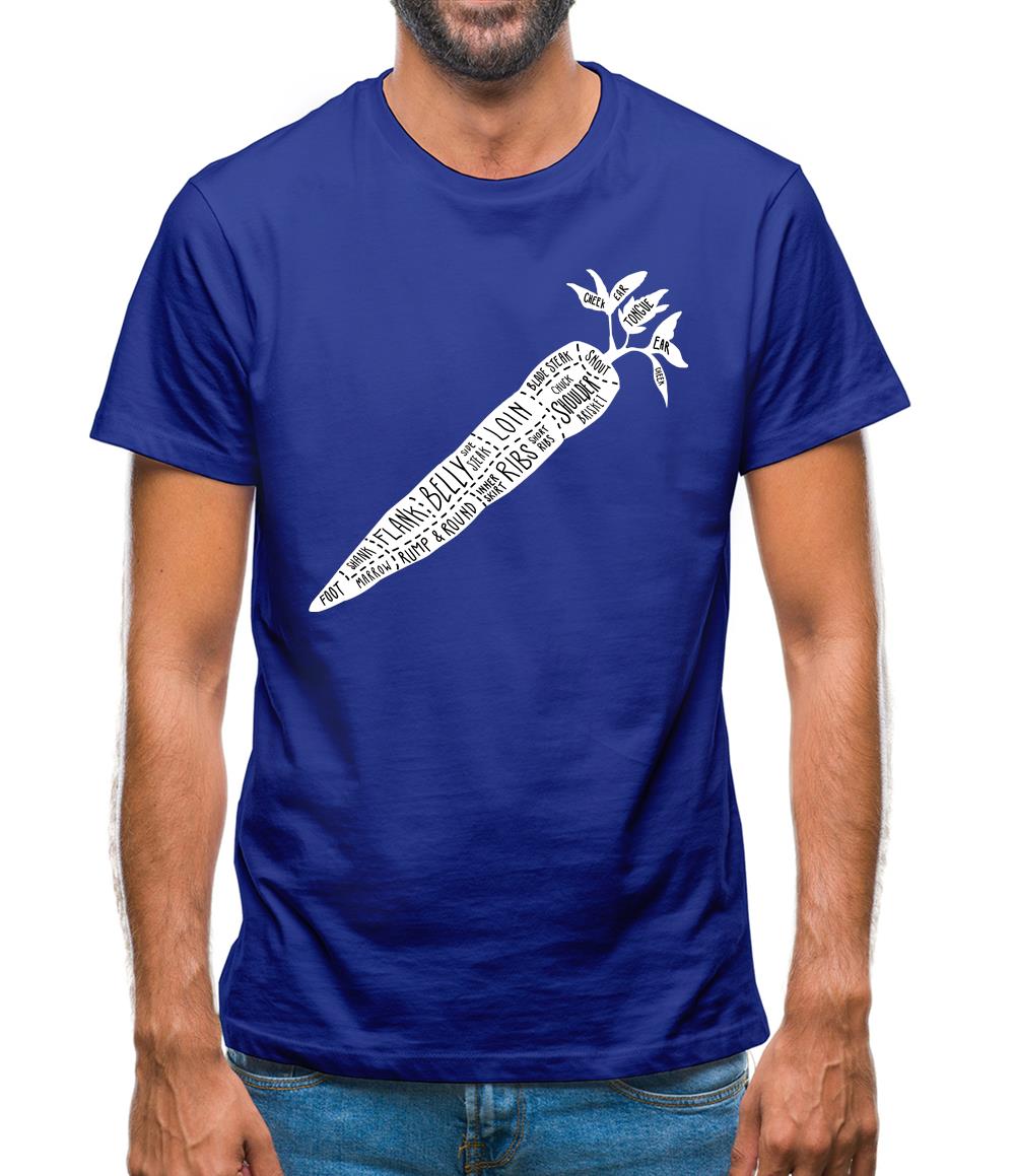 Butcher Carrot Diagram Mens T-Shirt