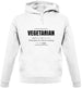 Vegetarian Definition Unisex Hoodie