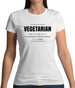 Vegetarian Definition Womens T-Shirt