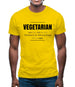 Vegetarian Definition Mens T-Shirt