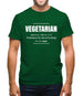Vegetarian Definition Mens T-Shirt