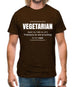 Vegetarian Definition Mens T-Shirt