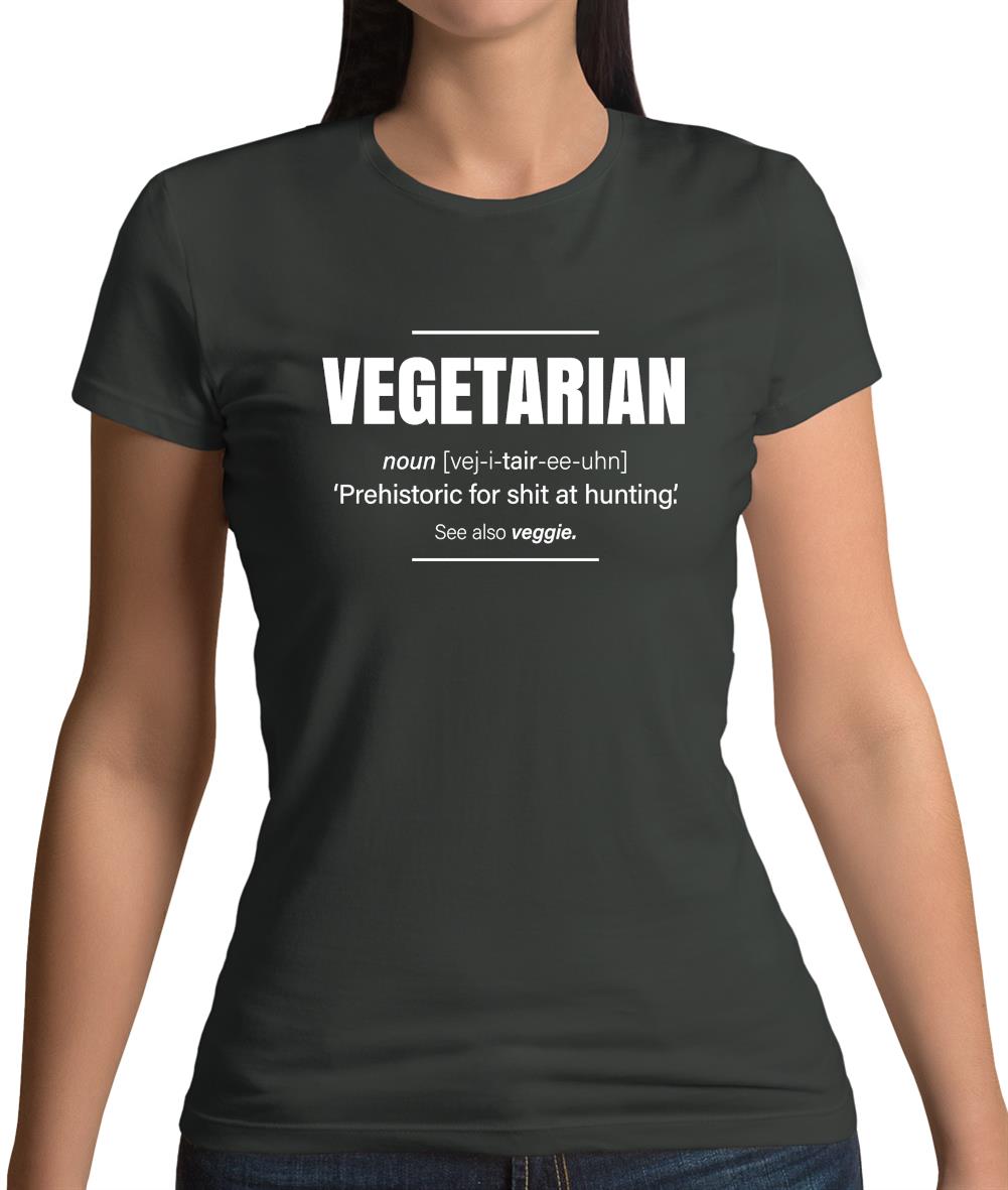 Vegetarian Definition Womens T-Shirt