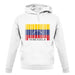 Venezuela Barcode Style Flag unisex hoodie