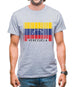 Venezuela Barcode Style Flag Mens T-Shirt