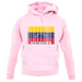 Venezuela Barcode Style Flag unisex hoodie