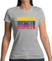 Venezuela Barcode Style Flag Womens T-Shirt