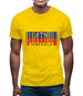 Venezuela Barcode Style Flag Mens T-Shirt