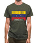 Venezuela Barcode Style Flag Mens T-Shirt