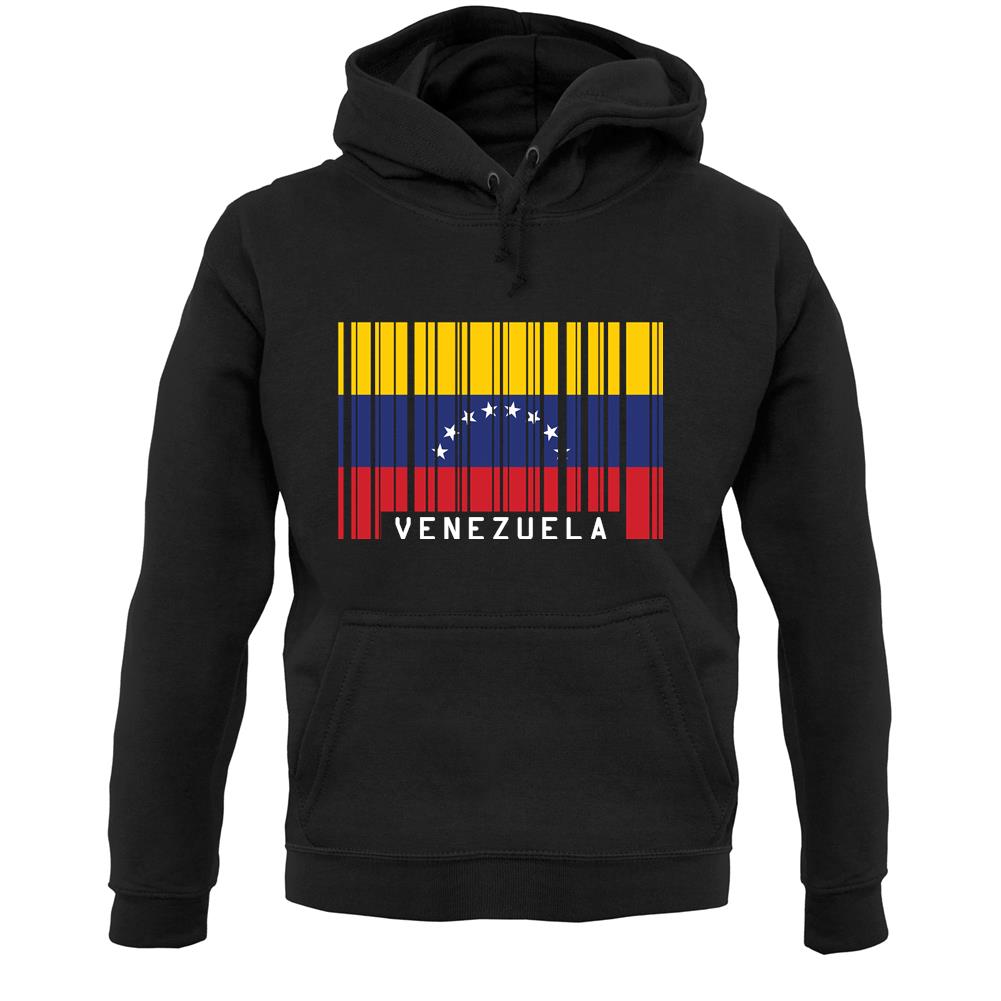 Venezuela Barcode Style Flag Unisex Hoodie