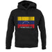 Venezuela Barcode Style Flag unisex hoodie