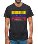 Venezuela Barcode Style Flag Mens T-Shirt