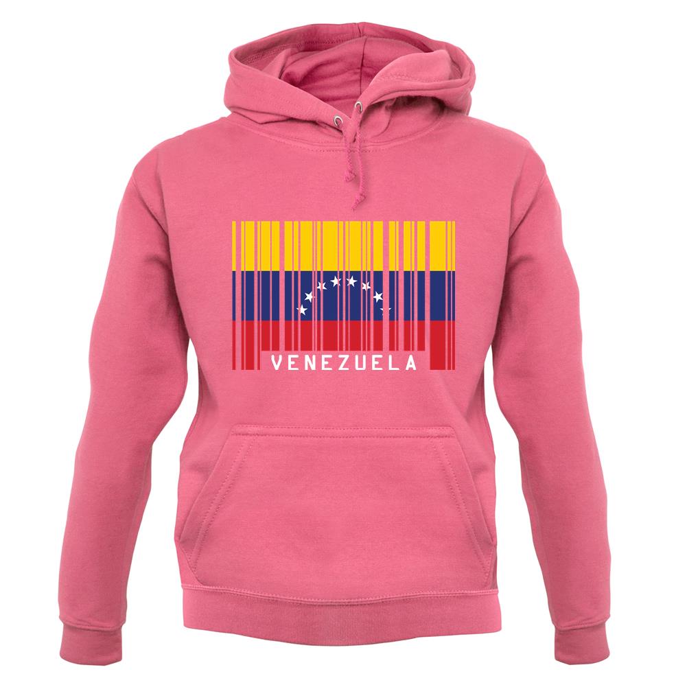 Venezuela Barcode Style Flag unisex hoodie