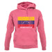 Venezuela Barcode Style Flag unisex hoodie