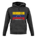 Venezuela Barcode Style Flag unisex hoodie