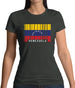 Venezuela Barcode Style Flag Womens T-Shirt