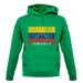 Venezuela Barcode Style Flag unisex hoodie