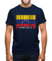 Venezuela Barcode Style Flag Mens T-Shirt