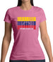 Venezuela Barcode Style Flag Womens T-Shirt
