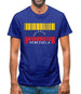 Venezuela Barcode Style Flag Mens T-Shirt