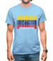 Venezuela Barcode Style Flag Mens T-Shirt