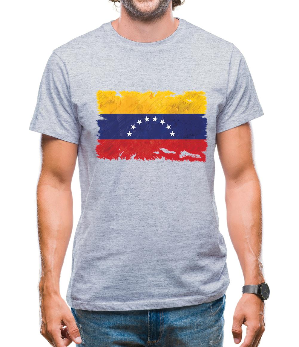Venezuela Grunge Style Flag Mens T-Shirt