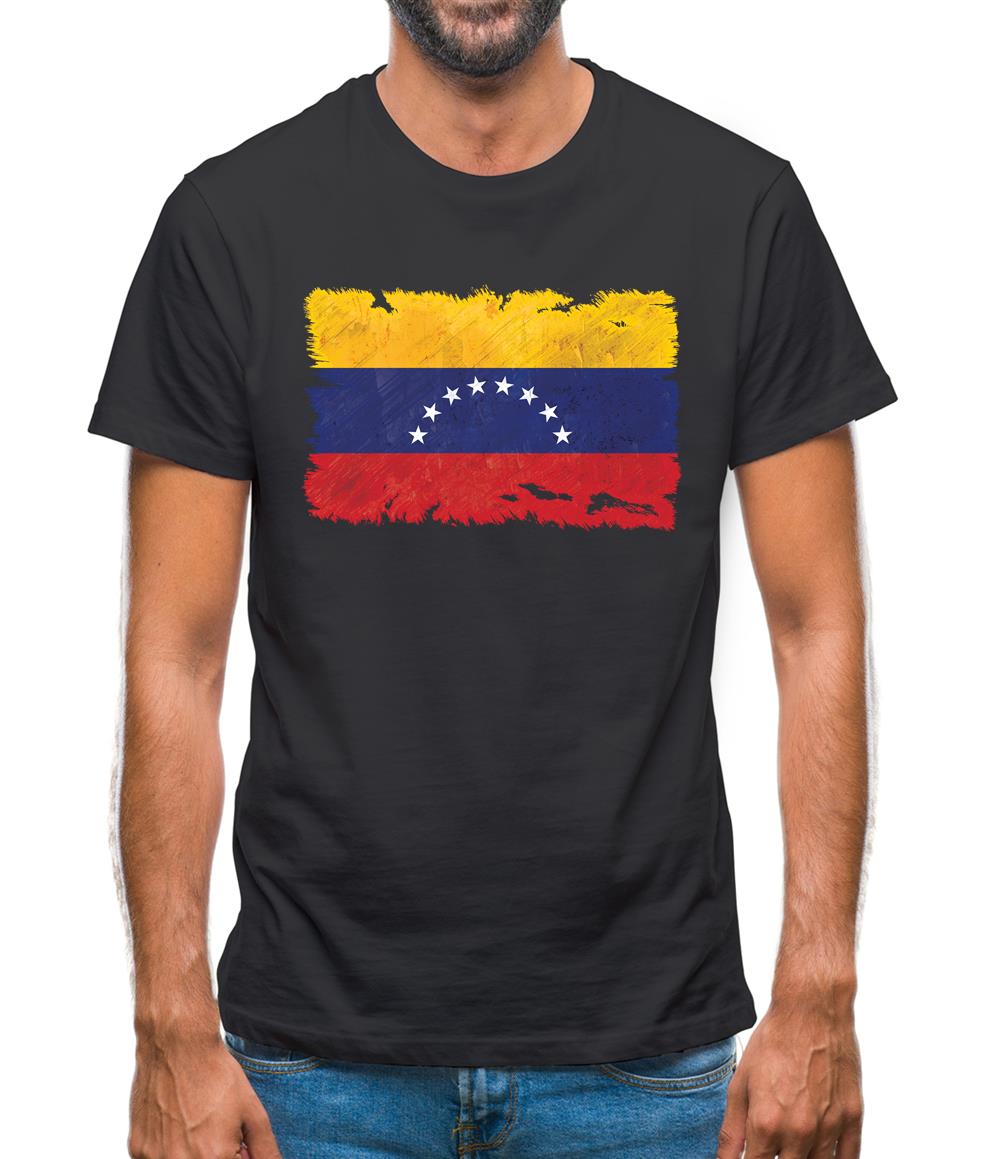 Venezuela Grunge Style Flag Mens T-Shirt