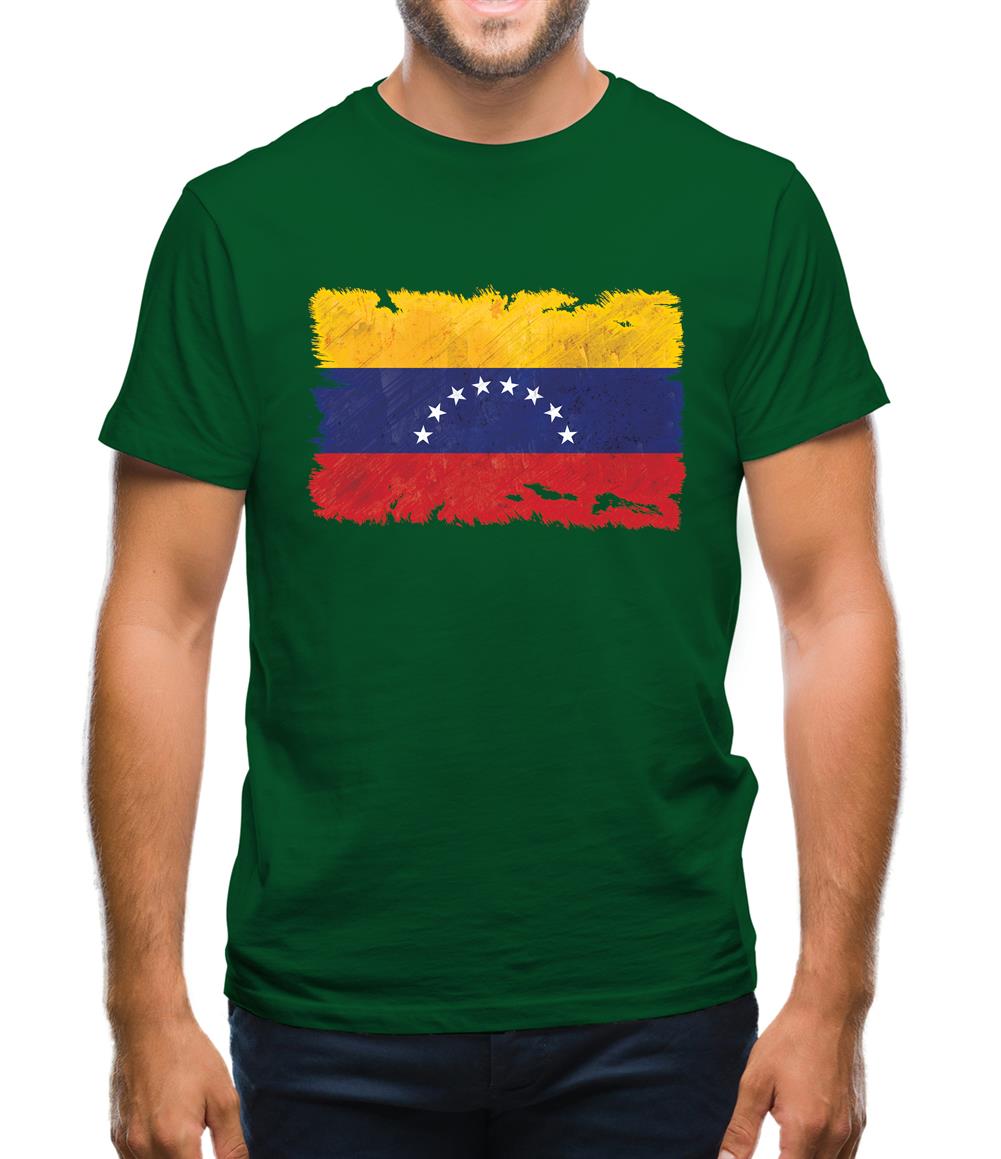Venezuela Grunge Style Flag Mens T-Shirt