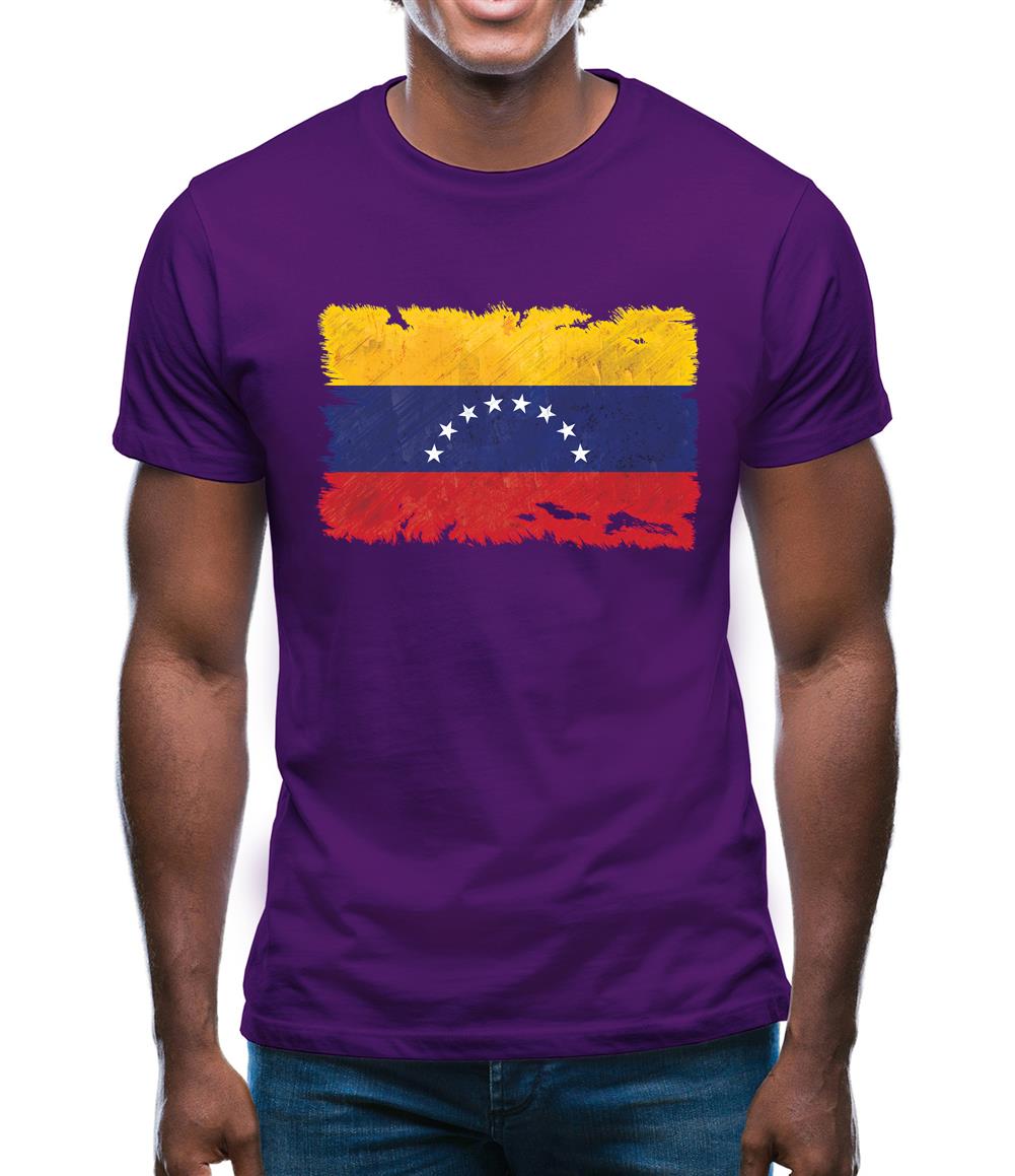 Venezuela Grunge Style Flag Mens T-Shirt