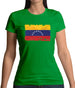 Venezuela Grunge Style Flag Womens T-Shirt