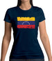 Venezuela Grunge Style Flag Womens T-Shirt