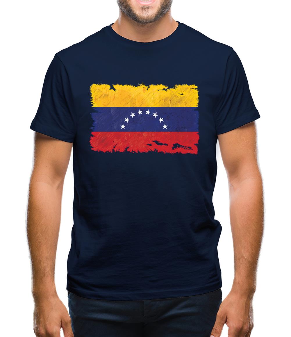 Venezuela Grunge Style Flag Mens T-Shirt