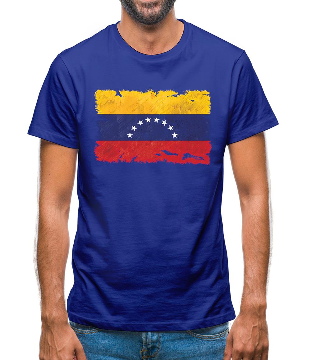 Venezuela Grunge Style Flag Mens T-Shirt