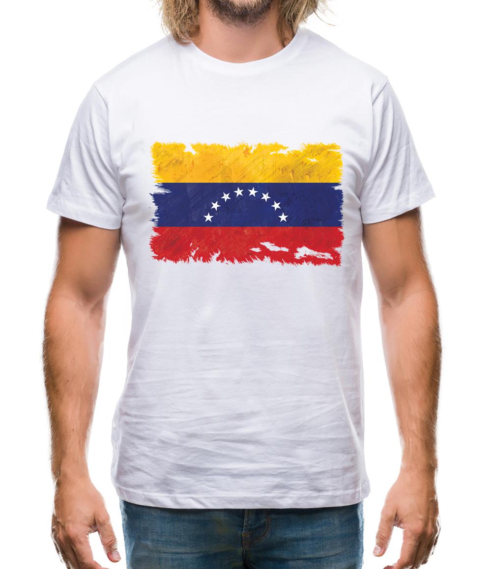 Venezuela Grunge Style Flag Mens T-Shirt