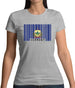 Vermont Barcode Style Flag Womens T-Shirt