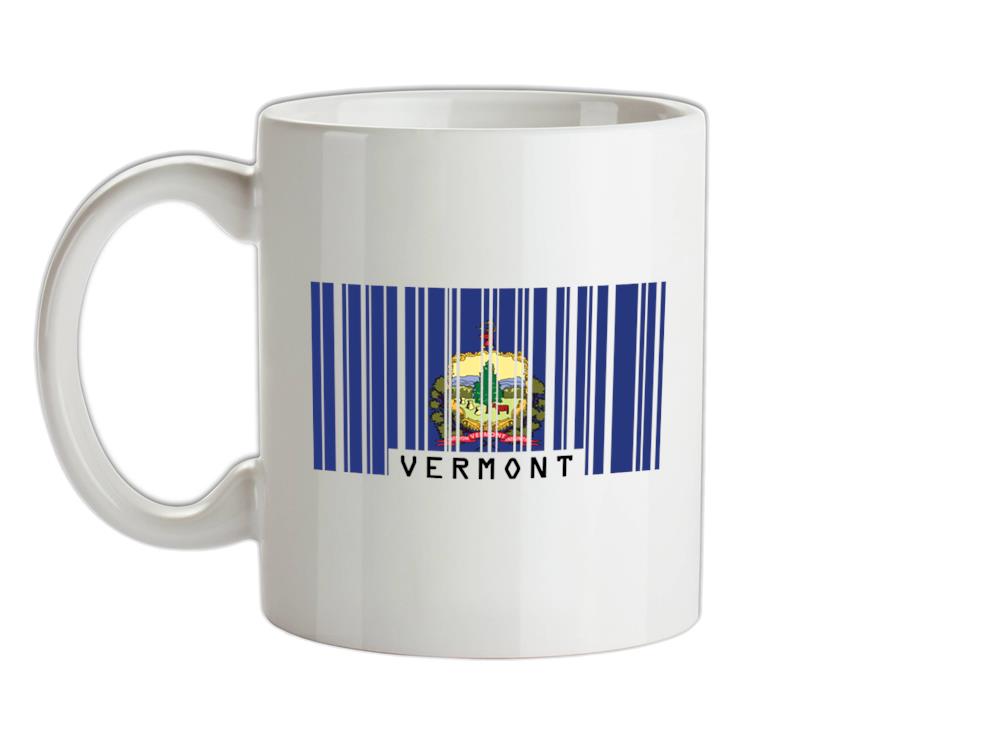 Vermont Barcode Style Flag Ceramic Mug
