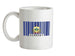 Vermont Barcode Style Flag Ceramic Mug