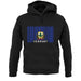 Vermont Barcode Style Flag unisex hoodie