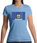 Vermont Barcode Style Flag Womens T-Shirt